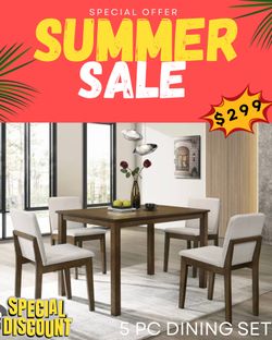 5PC DINING TABLE