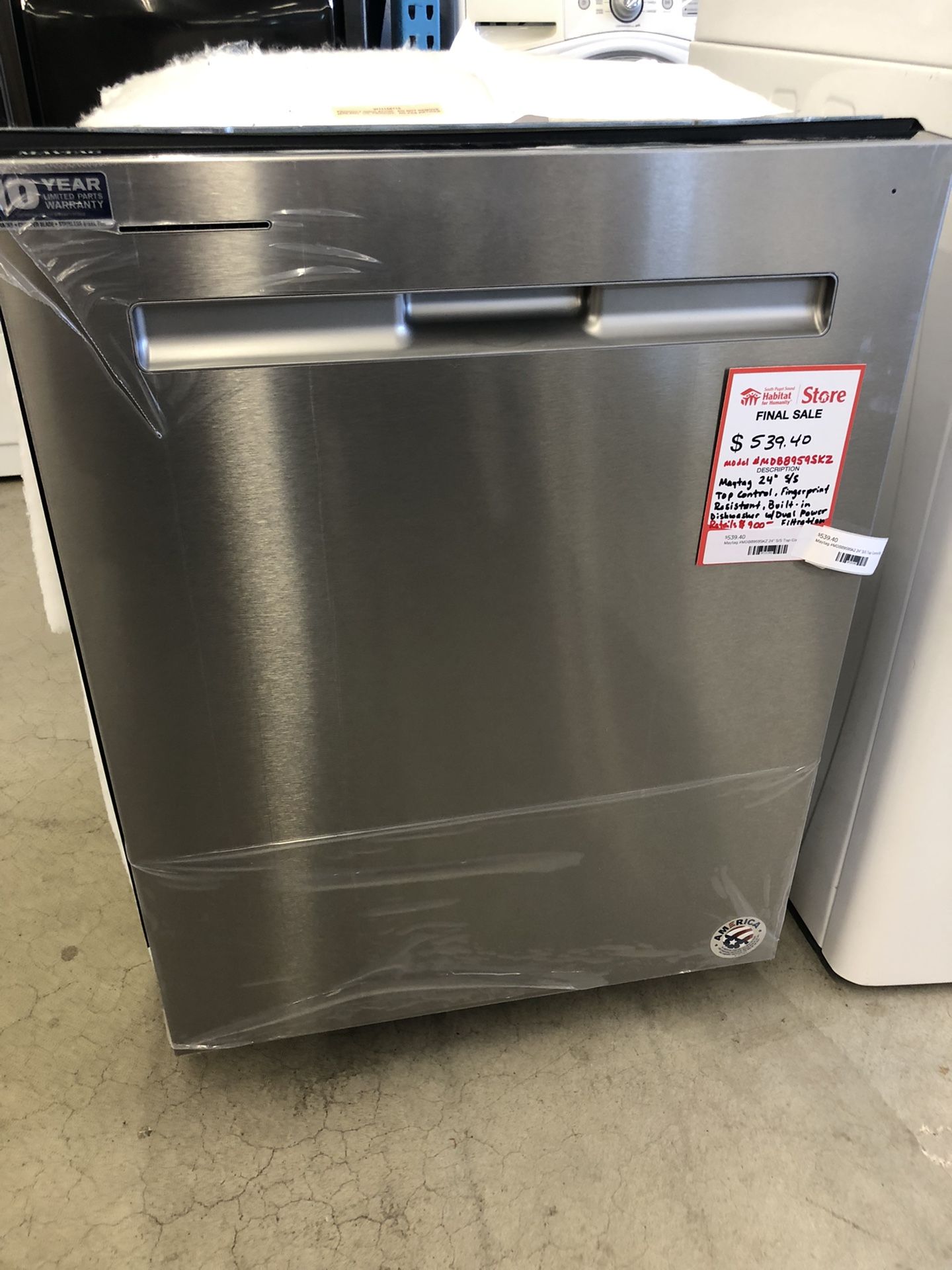 Maytag “New Scratch/Dent Return” Dishwasher