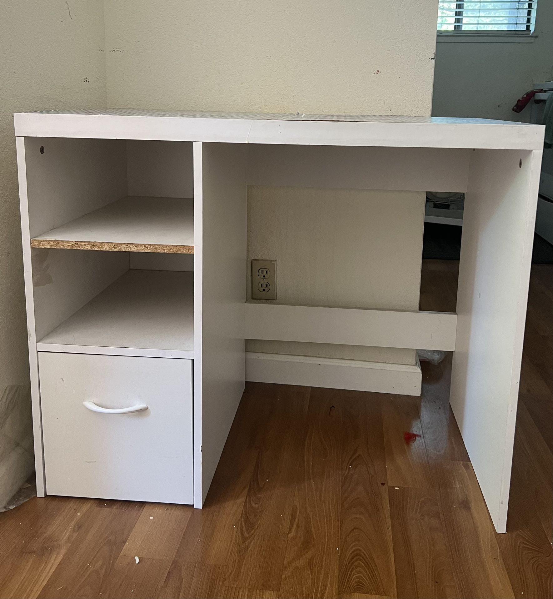 White Sturdy Table