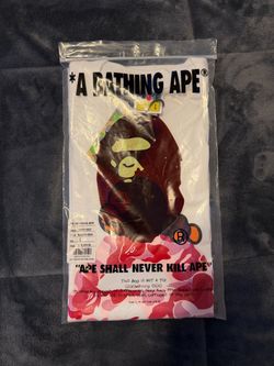 pink camo Bape shirt L
