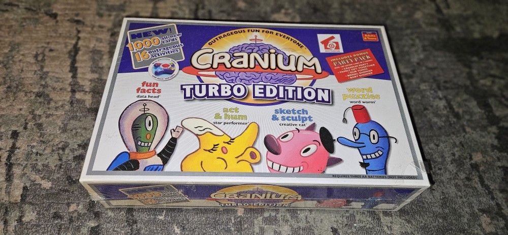 Cranium Turbo Edition (2004) Outrageous Fun For Everyone Brand New & Sealed!!