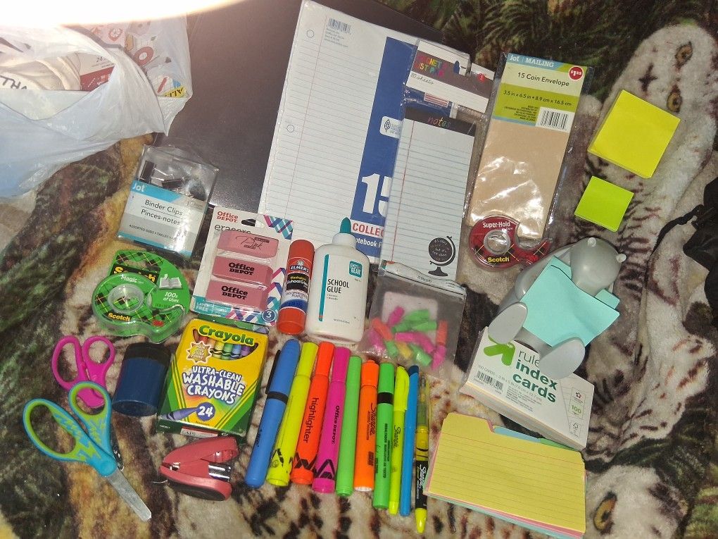 Assorted Office/school Supplies Bundle 