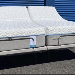 Brand New Tempurpedic Bed California King Size Bed ! Split Adjustable Bed ! Split Cal King Tempur Pedic Power Bed Movable Bed ! Free Delivery 