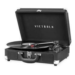 Victrola Journey Portable Blue Tooth Record Player (Black)
