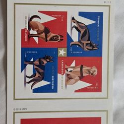 Military Working Dogs " United States Postal Stamp"