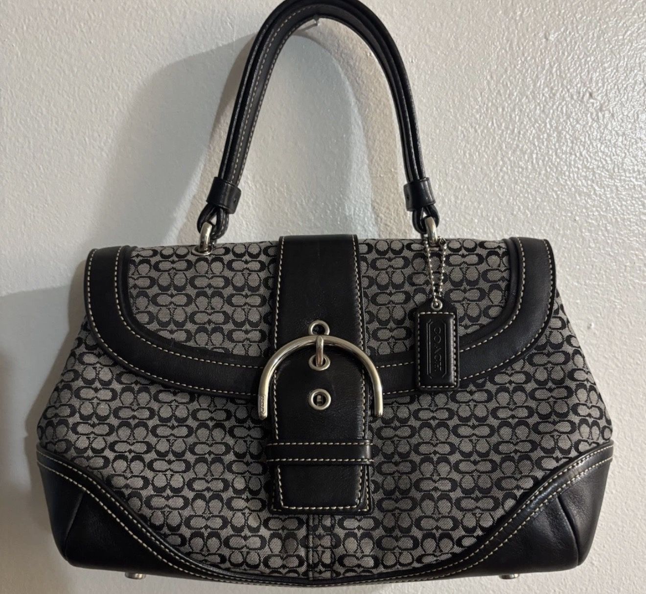 Coach Vintage Monogram Satchel Bag With Matching Wallet