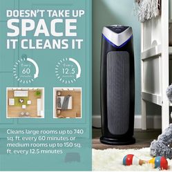 Germ Guardian AC4825 Air Purifier Bundle with FLT4825 True HEPA Replacement Filter, Quietly Filters Allergies, Pollen, Smoke, Dust, Pet Dander, Mold,O