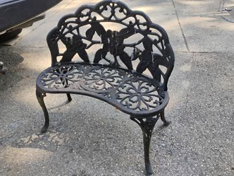 Antique looking outdoor loveseat