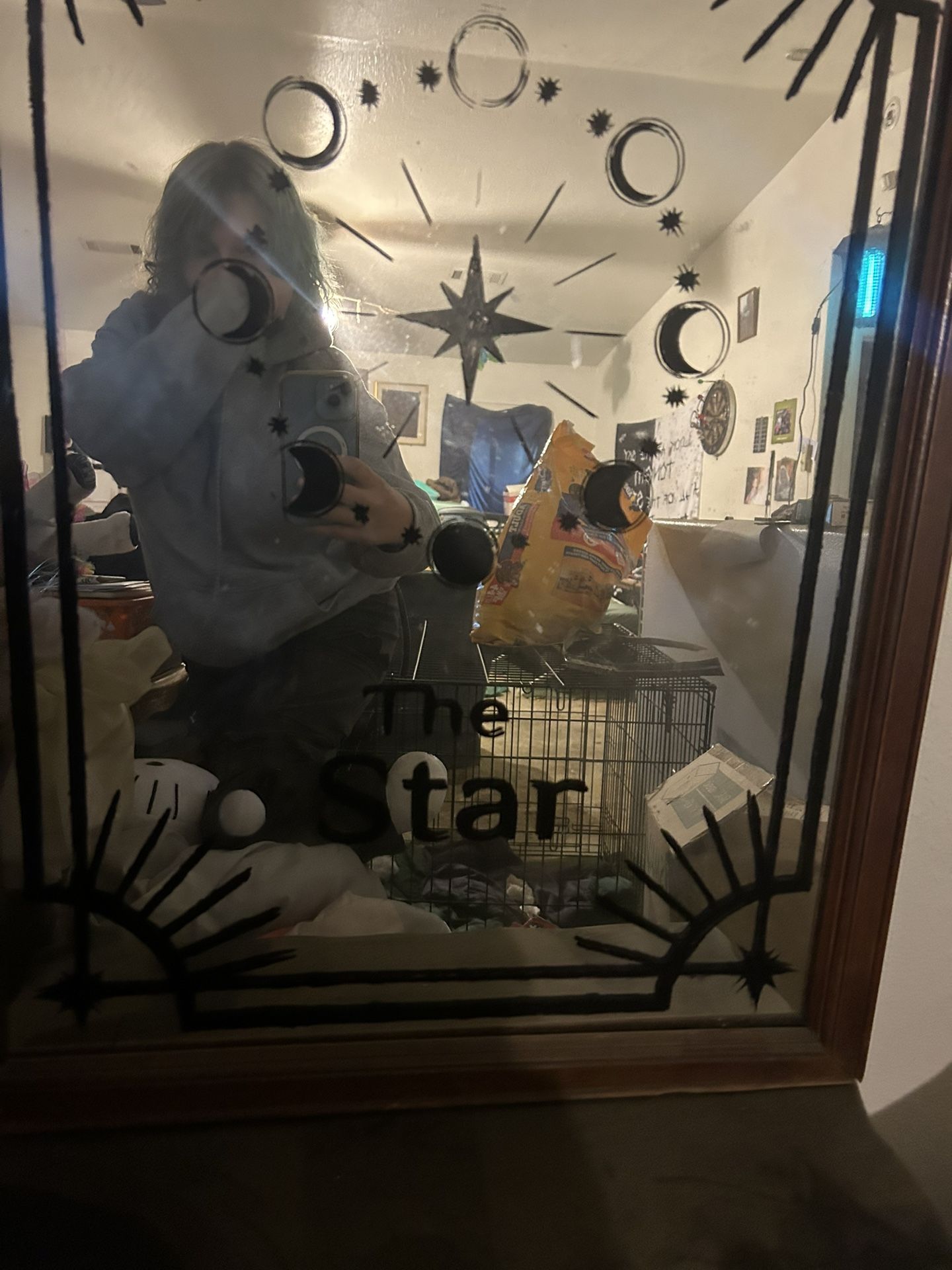 Hand Painter Tarot Card Mirror