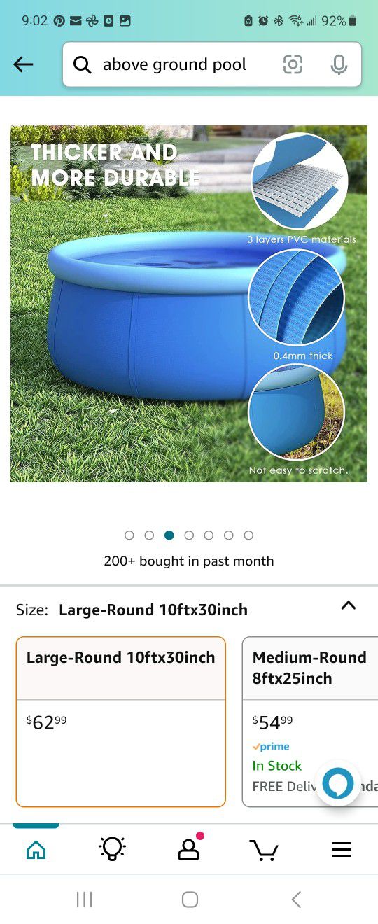 Above ground pool & Accessories