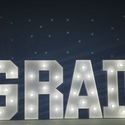 Marquee Letters GRAD