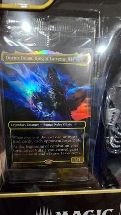 Marvel Legends Doctor Doom MTG Promo Foil Card – Card Only