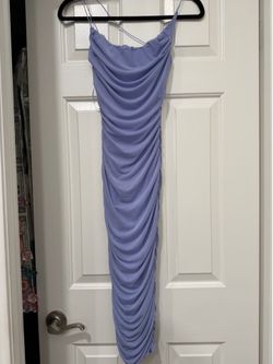 SHEIN Lavender Ruched Bodycon Midi Dress – Size Small