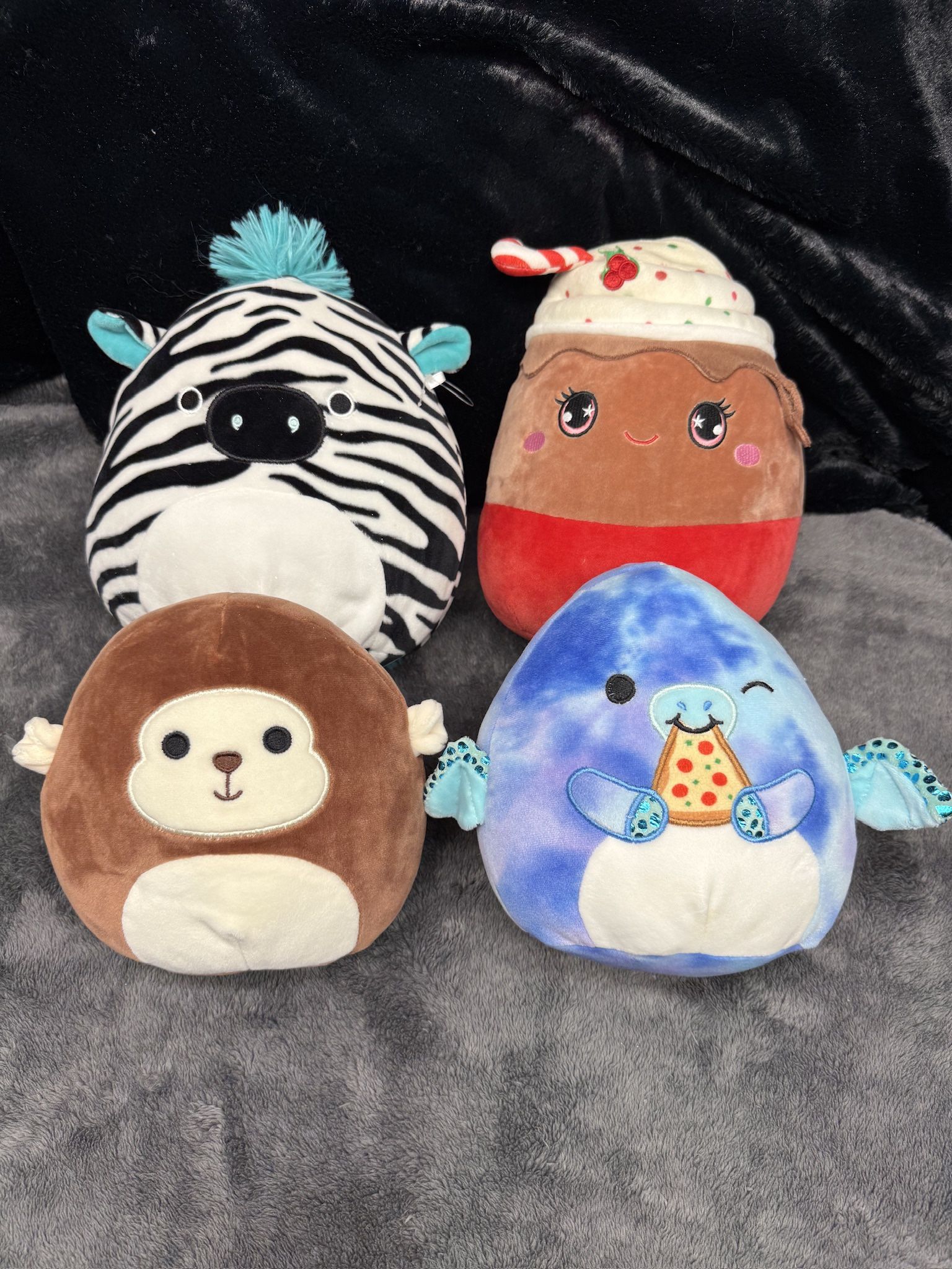 4 Pack of Large 8” Squishmallows in great shape! From non-smoking home.