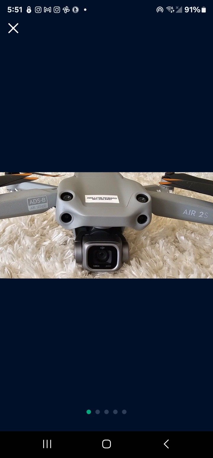 DJI MAVIC AIR 2S BEST DRONE
Raising price. Im cheaper than anyone. Sale is over. This drone is perfect. No problems at all. Act quickly $600 with ba