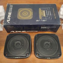NEW Vintage Alpine 5 1/4" Coaxial Speakers