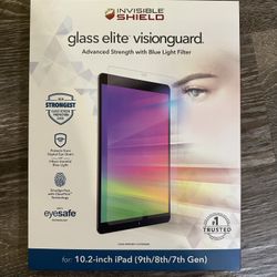 ZAGG InvisibleShield Glass Elite VisionGuard+ Screen Protector for Apple iPad 10.2"(9th/8th/7th Gen)