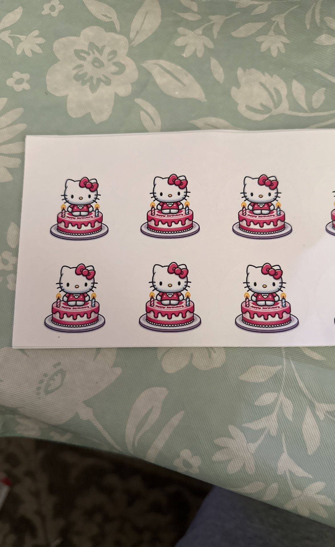Hello Kitty Birthday Stickers