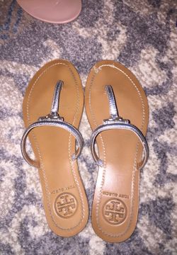 Tory Burch Metallic Sandals Size 7