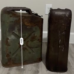 Vintage Metal Jerry cans
