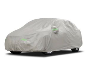 Car Cover Fit for Toyota Corolla 2000 to 2025, Honda Civic 1991 to 2025, Waterproof Full Exterior Cover Sun Rain Protection with Door Zipper and Cotto