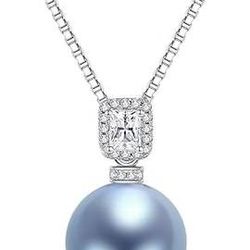 BRAND NEW! 18-20" 925 Sterling Silver Akoya Cultured Pearl Necklace 