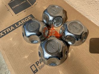 Set of 4 Ford Chrome Wheel Center Caps for Ford Ranger Explorer 1995 to 2001