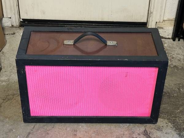 Pink Custom Speaker Box with 2 Eminence 051864 10" Speakers