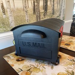Large Black Package Mailbox - USPS
