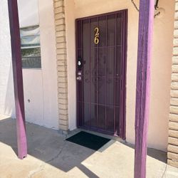 Wrought iron door