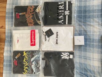 Designer T-Shirt Bundle – Supreme, Amiri, Palm Angels