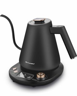 1L Digital Water Kettle, 304 Stainless Steel Interior, Programmed Temperatures, Keep Warm Function, Cordless, 360° Base, Auto Off & Audible Indicator,
