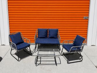 4 Piece Outdoor Patio Wicker Furniture Set
