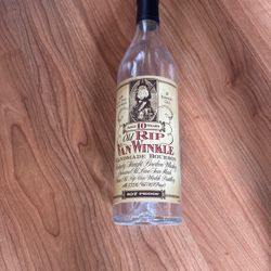 Old Rip Van Winkle Empty Bottle