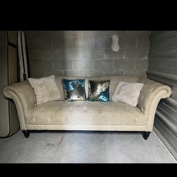Cream Color Truffle Nail bed Couch