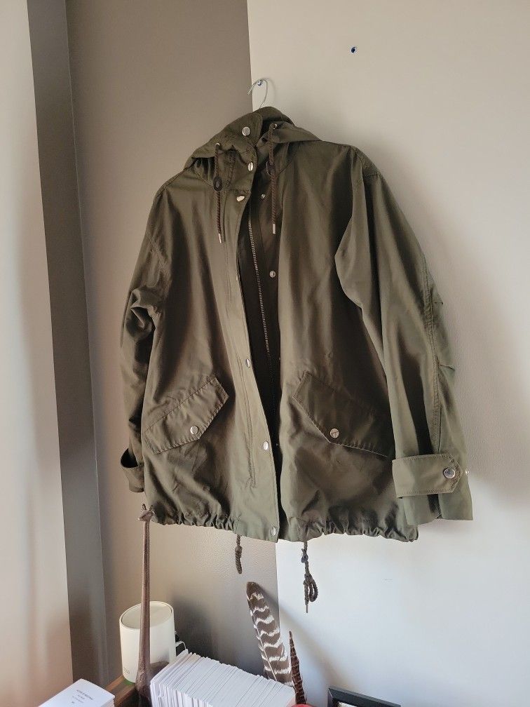 H & M Olive Green Lined Jacket