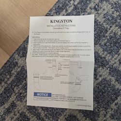 Kingston-Decorative P- TRAP- Brushed Nickle