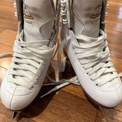 Kids ice skates white size 1.5 Jackson ultima
