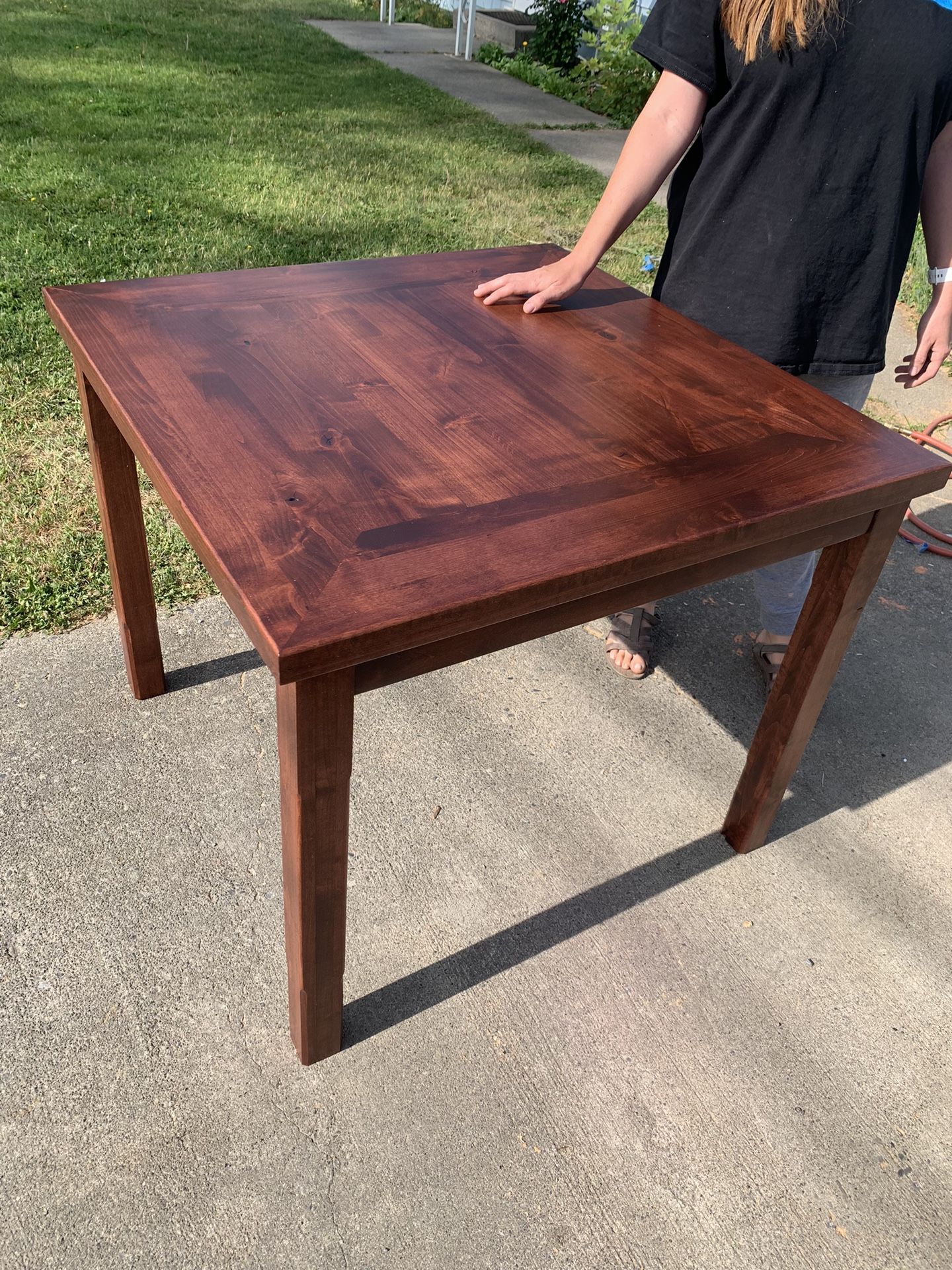 Homemade Knotty Alder Table