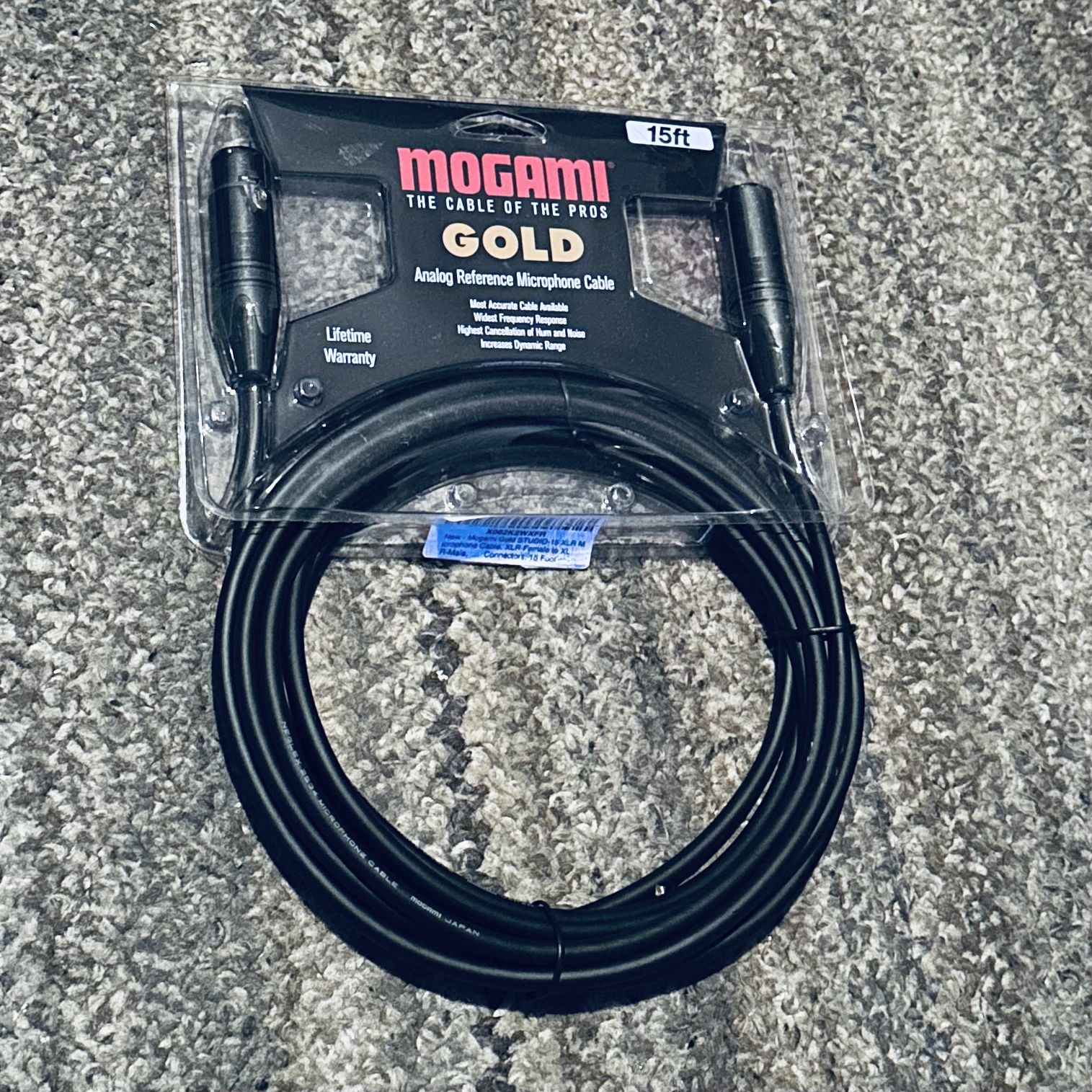 Mogami Gold XLR Microphone Cable
