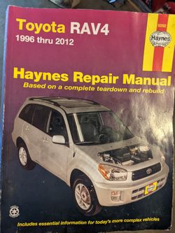 1996 Through 2012 toyota rav4 haynes repair manual