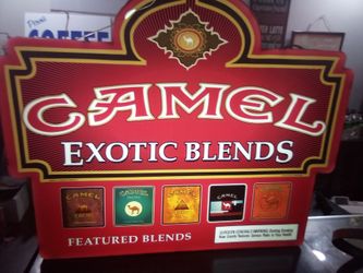 Camel Exotic Blends Tobacco Advertising Sign