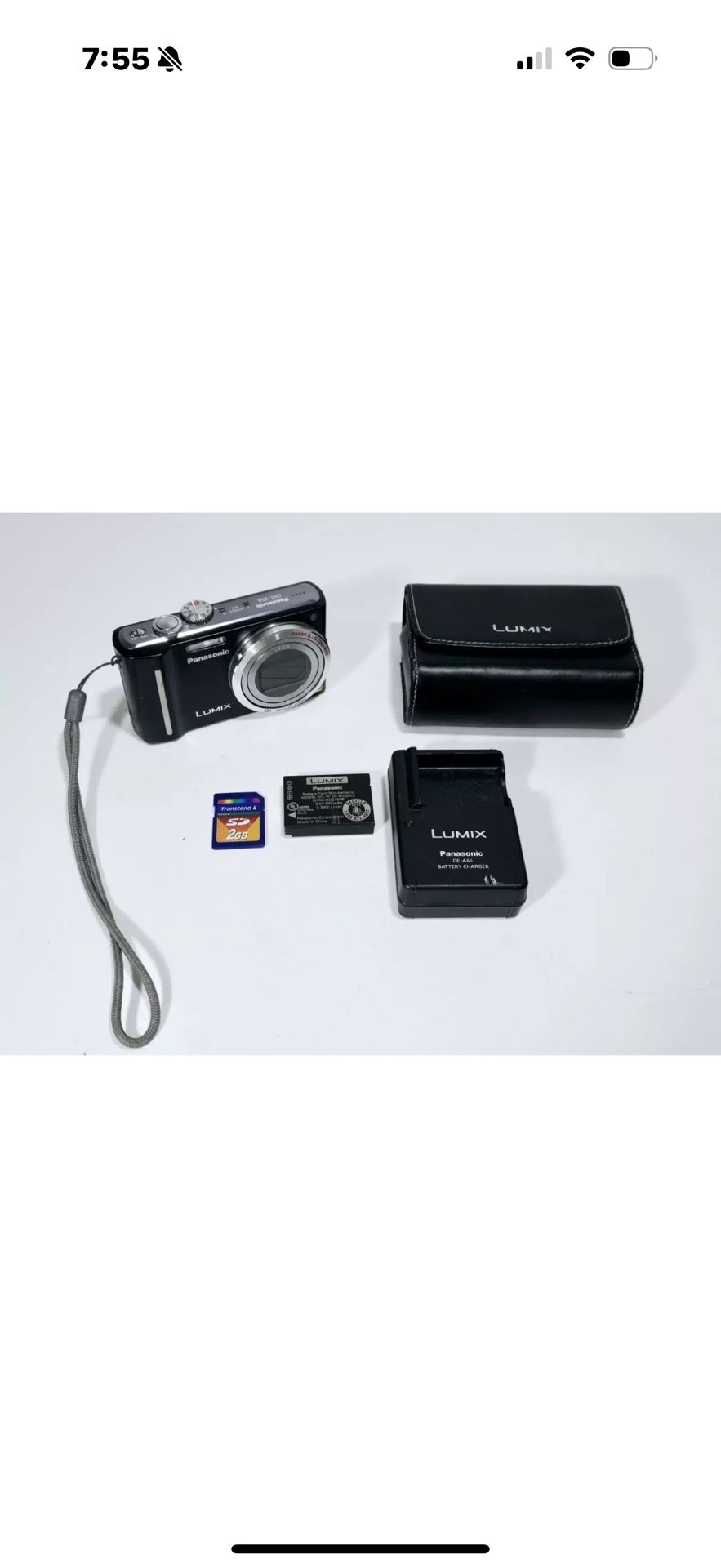 Panasonic LUMIX DMC-ZS6 ~ 12.1MP Digital Camera 12x Zoom with Charger & Battery