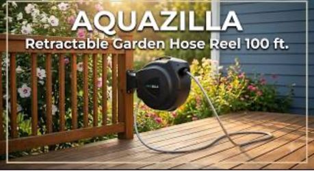 AQUAZILLA Retractable Garden Hose Reel 100 ā t.