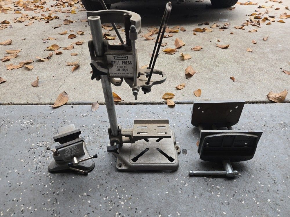 Craftsman Vintage Drill Press And Vises