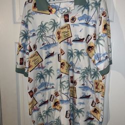 Daniel Cremieux travel print polo men’s size L