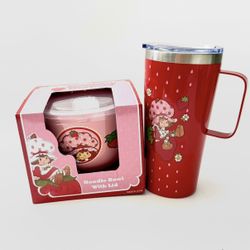Strawberry Shortcake Bowl And Cup Set