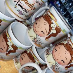 Tazas De Recuerdo Bautizo, Xv, Bodas, Primera comunión