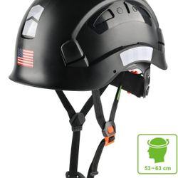 Helmet Hard Hat Adjustable Lightweight Vented ABS Work Helmet 6-Point Suspension