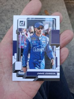2023 Panini Donruss Racing Jimmie Johnson #34 Base Trading Card. (NASCAR LEGEND). Near Mint Condition